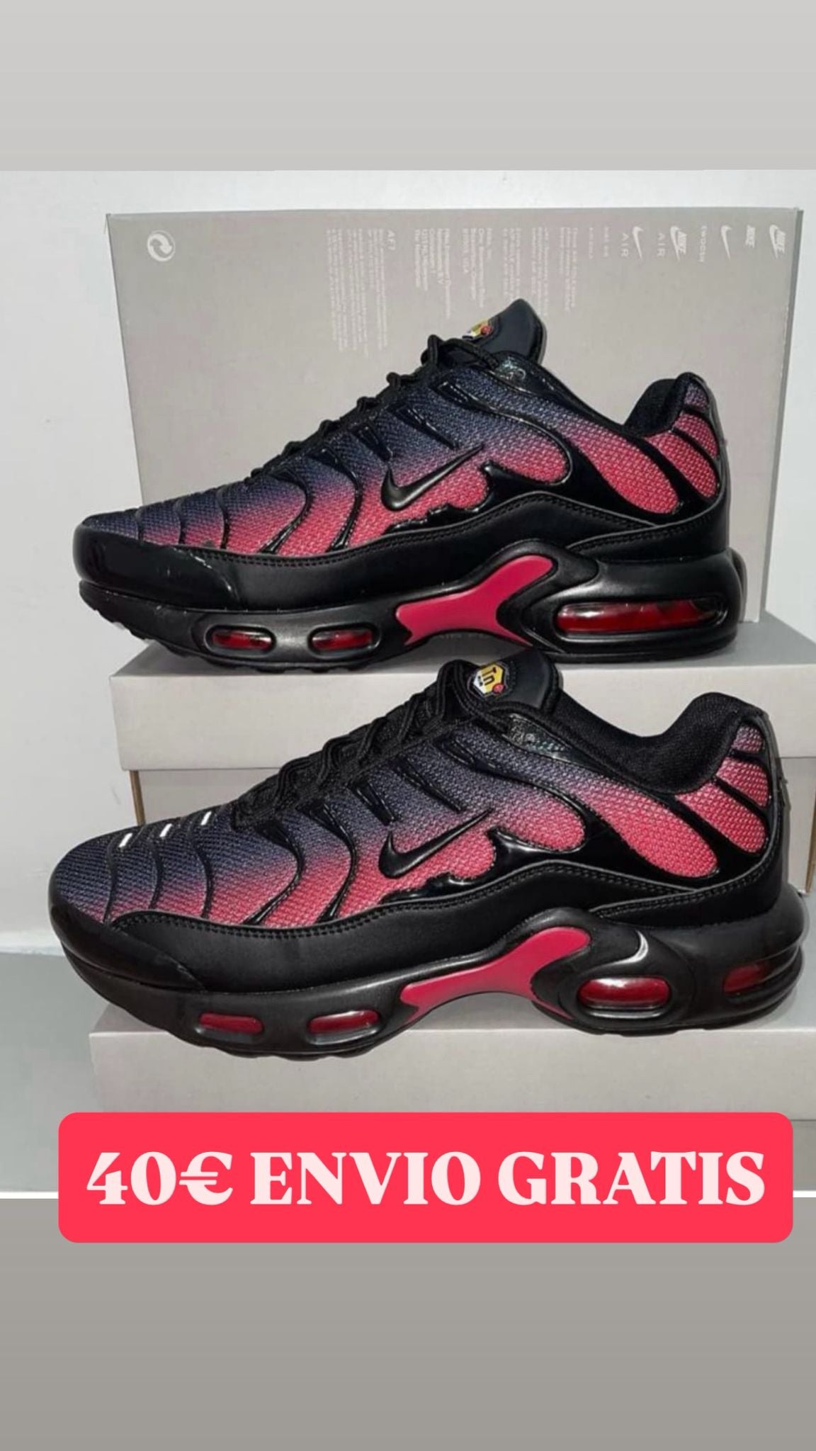 AIR MAX TN NEGRO/ROJO